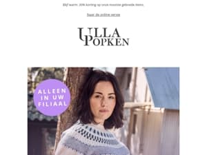 In de winkel: - 30% op knitwear🧶