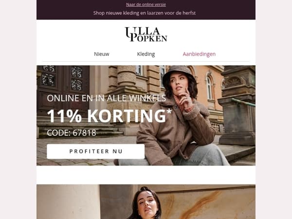 Bespaar 11% op alles en vind je nieuwe jurk 💗