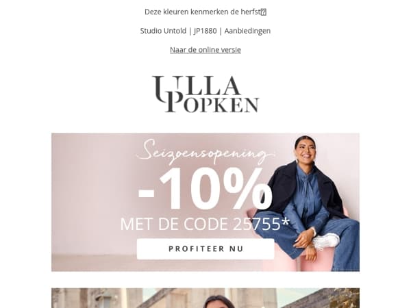Nu besparen: -10% seizoensopening🧨