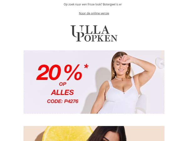 20% op ALLES 📢 Koopjesalarm!