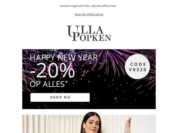 Wees er snel bij... -20% korting op ALLES eindigt snel!
