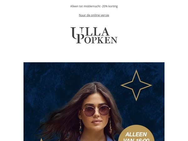 🎯 -20% korting bij late night shopping