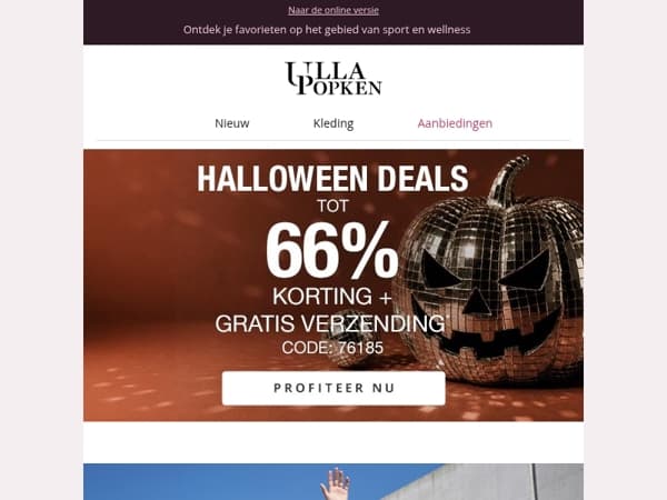 Halloween-aanbiedingen: profiteer van 66% korting en gratis verzending🎃