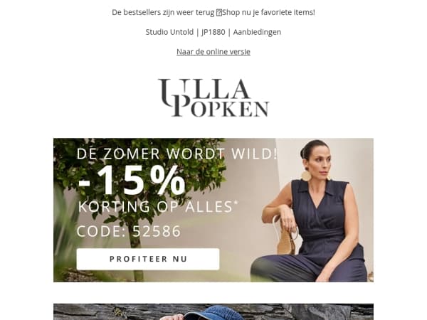 Trendupdate: profiteer nu van 15% korting op zomeroutfits