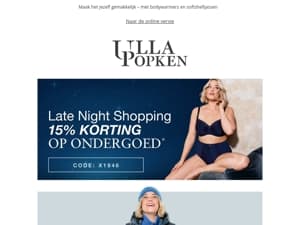 -15% korting op ondergoed - 🌙 Late Night Shopping