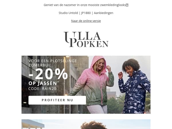 Eindigt vandaag! -20% op jassen ⏰