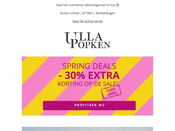 Laatste kortingsdag 🔥 -30% EXTRA op SALE