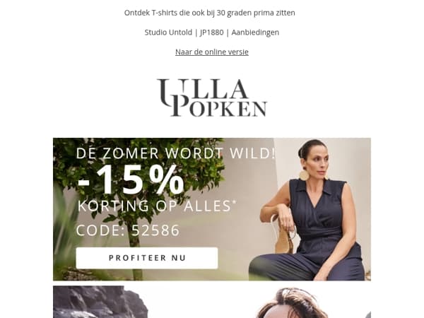 Nu of nooit: 15% korting op zomerse outfits🔥