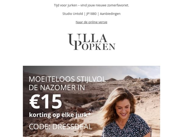 🔥 Nog maar even: profiteer van €15 korting op alle jurken