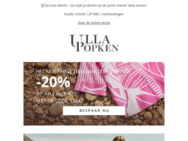 Extra liefde voor blouses: nu -15% op alle blouses ❤️