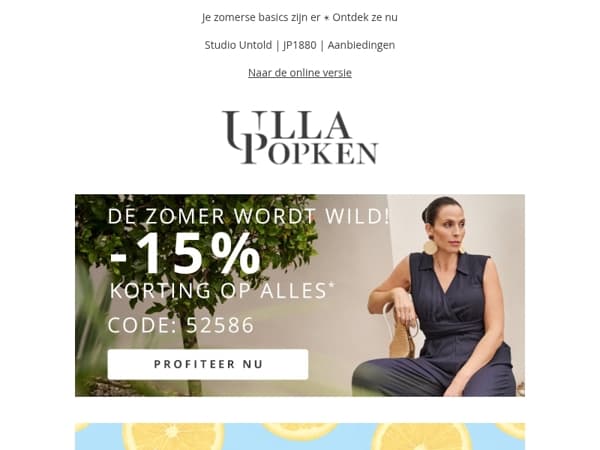 15% korting: je juli-deal staat voor je klaar 💥