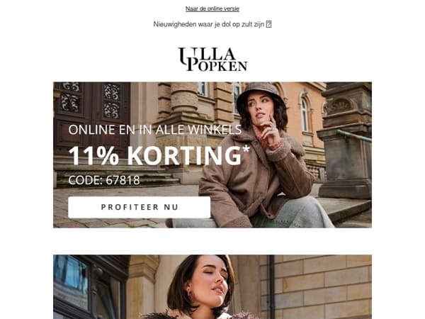 📢 Profiteer van 11% korting op ALLES