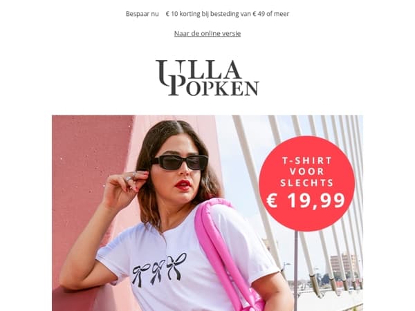 Trendy T-shirts al vanaf € 19,99 - geweldige prijzen voor de zomer