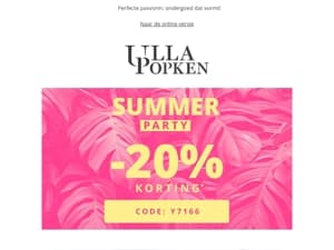 NU: 🚨 -20% op alles