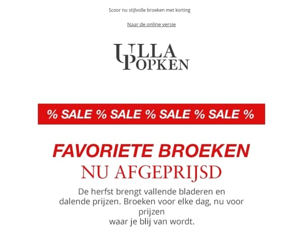 Slechts 48 uur: Broeken sterk afgeprijsd 🛍️
