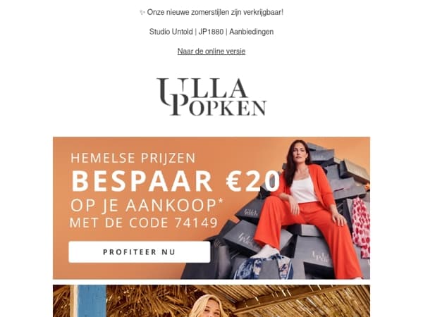 Bespaar € 20 op je aankoop 🛍️ Alleen vandaag