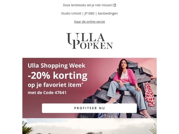 Scoor je favoriete item & bespaar 20% 💖