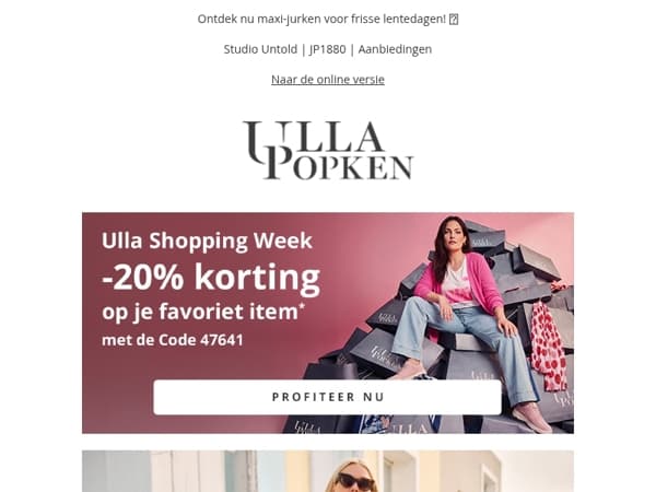 Wees er snel bij 🛍️ Krijg 20% korting op je favoriete artikel