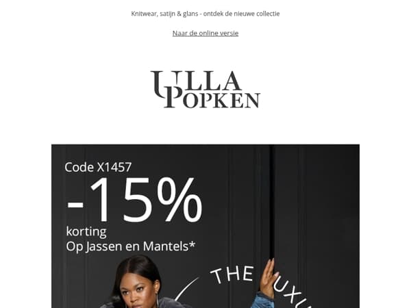 -15% korting op Jassen & Mantels 🧥