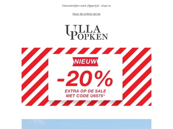 🌞 -20% EXTRA in de SALE