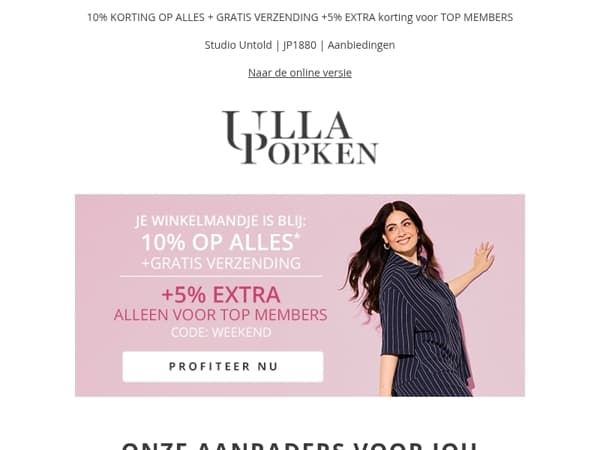 Laatste kans 🎁 -10% korting + gratis verzending