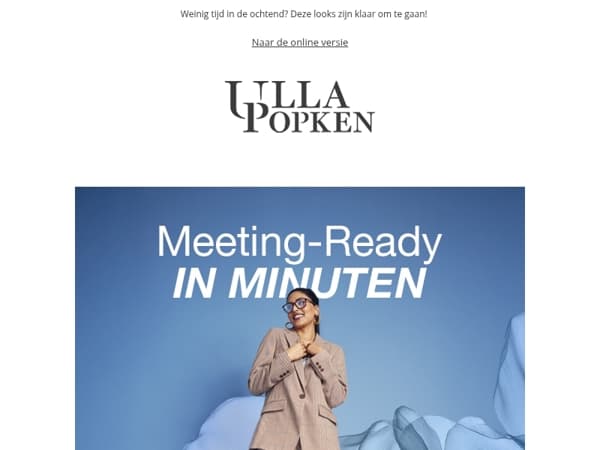 -40% op Officewear ⏳ Slechts voor een korte tijd