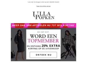 Word nu Top Member 🚨 - Profiteer van 25% op SALE met Early Access