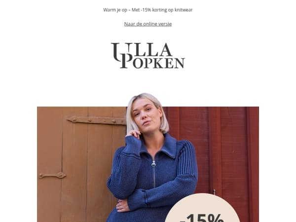 -15% op comfortabele gebreide kleding 💕