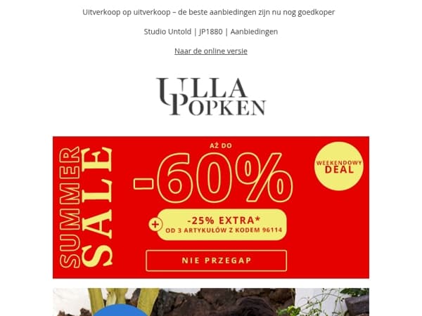Bespaar tot wel -60% & extra -25% bij 3 of meer artikelen 🤩