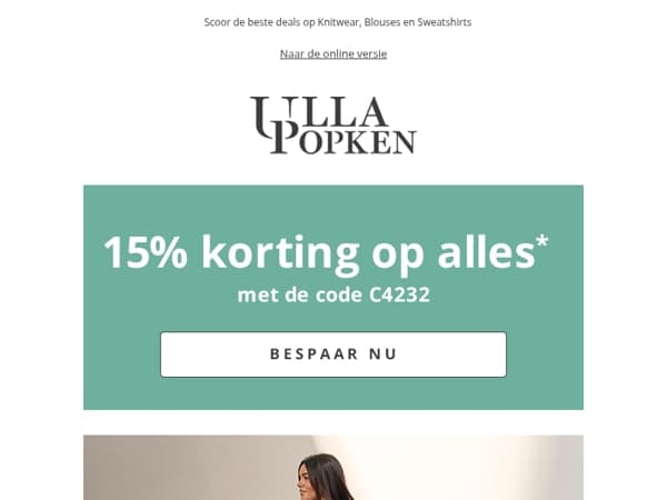 Shop nu! 💥 15% korting op ALLES