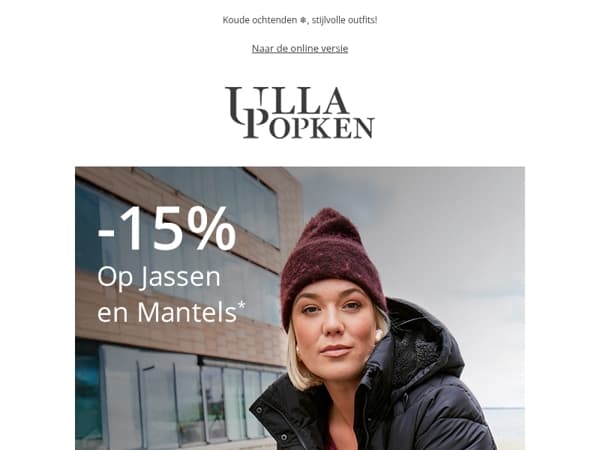 Winter-ready 🧥 15% korting op jassen & mantels