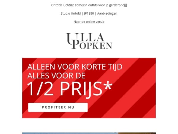 Alleen vandaag: Alles voor de 1/2 prijs⌛️