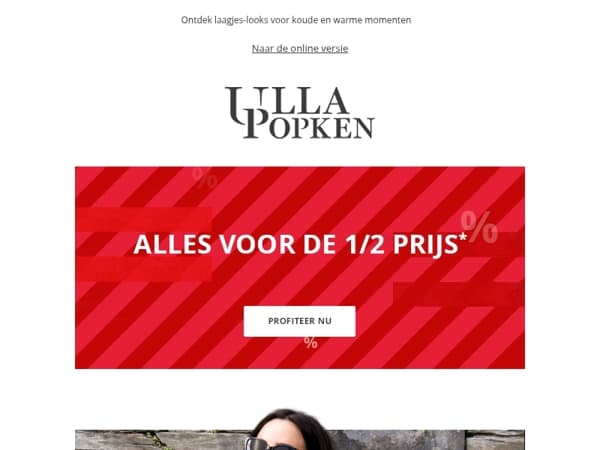 Alleen vandaag: Alles voor de halve prijs 💰