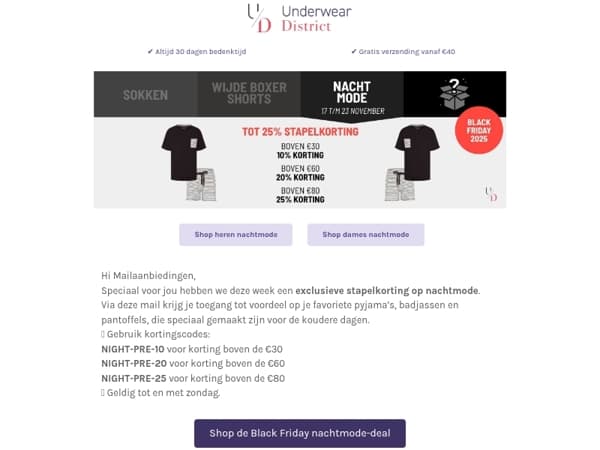 Stapelkorting op nachtmode: de 3e Shade van Black Friday month