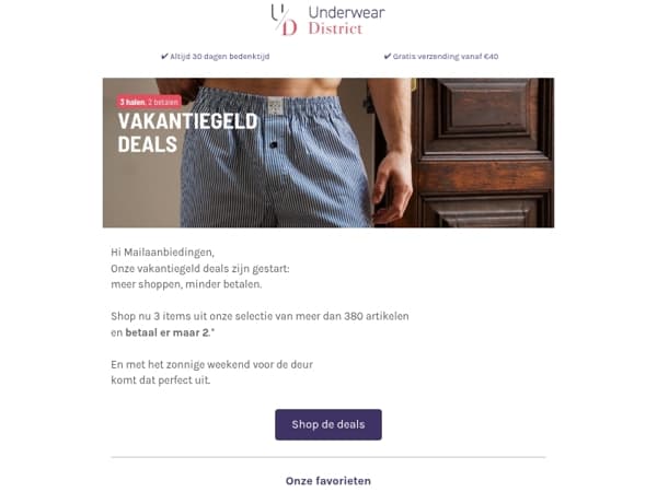 Vakantiegeld deals zijn begonnen ☀️