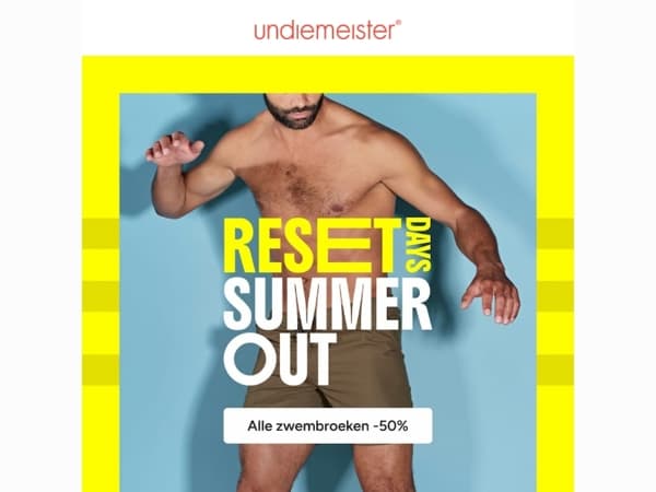 RESET: 50% korting op geselecteerde producten