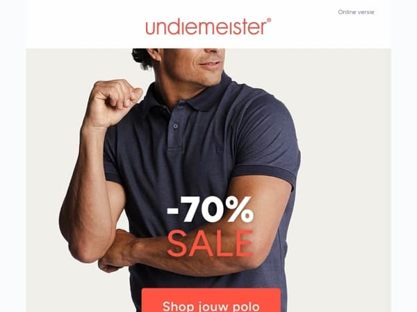 👉 -70% op piqué polo's