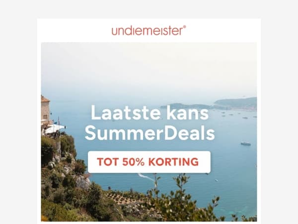 Zomer korting tot 50%! 🌞