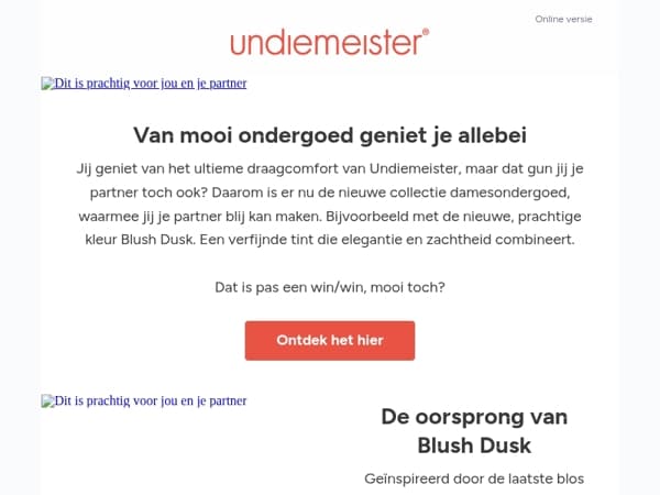 Dit is prachtig voor jou en je partner