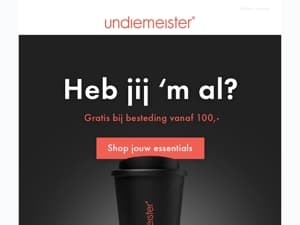 Nu in beperkte oplage: exclusieve Undiemeister thermosbekers