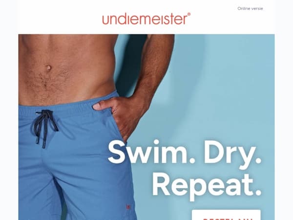 Comfortabel zwemmen met de sneldrogende zwembroek