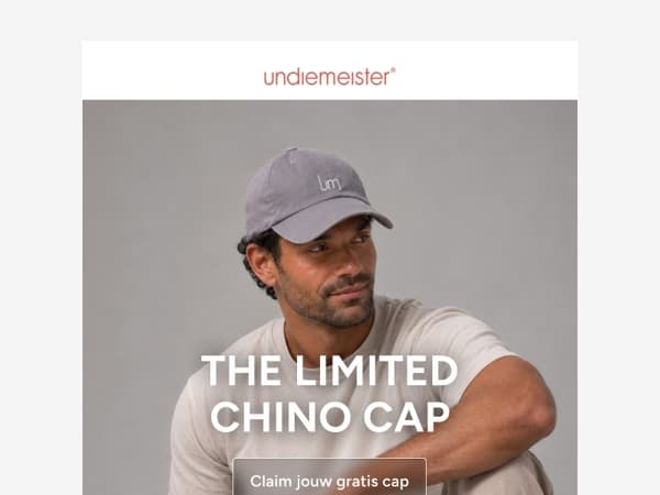 NIEUW: de Undiemeister Chino Cap - gratis vanaf €90