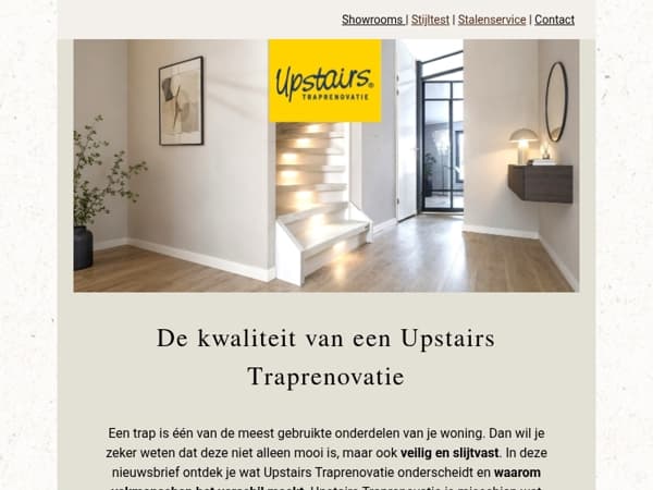 De kwaliteit van een Upstairs Traprenovatie