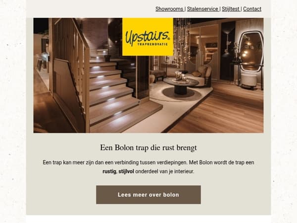 💛 Stille luxe in beeld: een Bolon trap