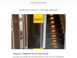 ✨ Breng jouw trap tot leven met sfeervolle verlichting!