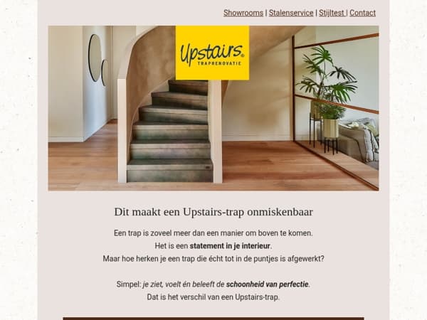 💛 Hoe herken je een échte Upstairs-trap?
