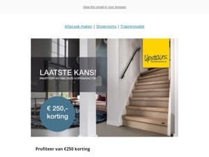 Profiteer nu nog van onze kortingsactie!