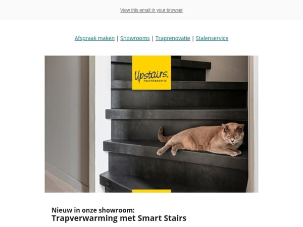 Nieuw in onze showroom: verwarmde traptreden met Smart Stairs 🔥