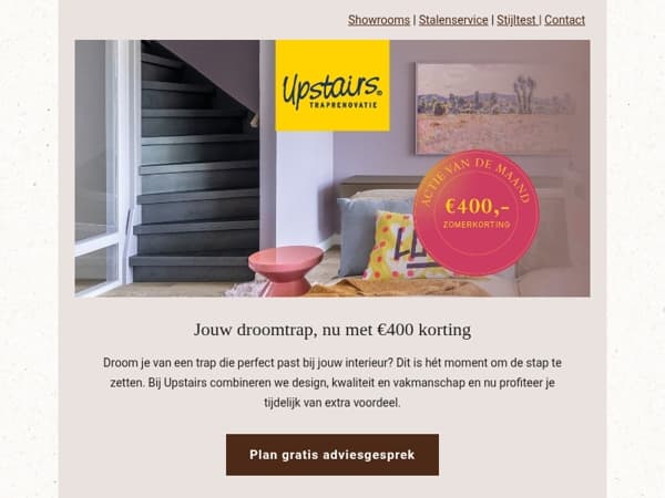 💛 Traprenovatie met €400 voordeel
