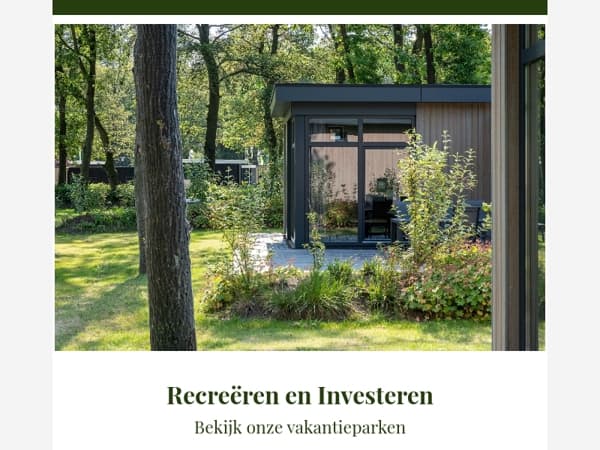 Vakantiewoningen in Nederland